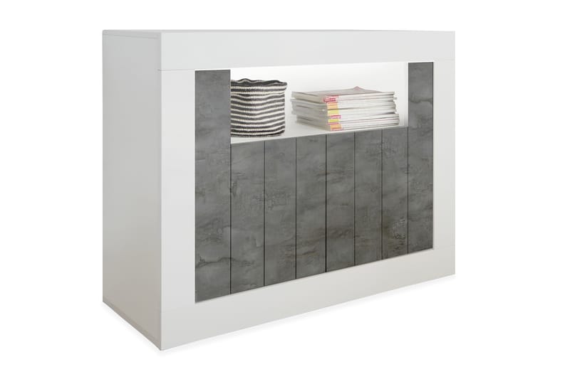 Urbino Skjenk Piccolo 110 cm - Hvit/Gråmelert - Oppbevaring - Oppbevaringsmøbler - Sideboard & skjenker