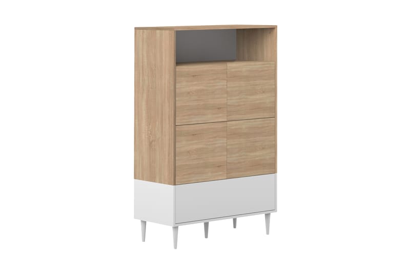 Vismarly Skjenk - Hvit/Brun - Oppbevaring - Oppbevaringsmøbler - Sideboard & skjenker