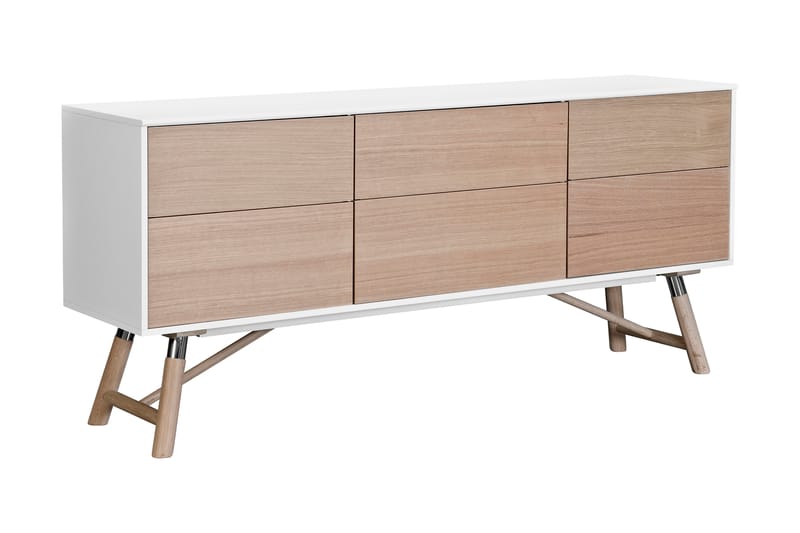 Waltham Sideboard 180 cm - Hvit/Eik - Møbler - Mediamøbel & tv møbel - TV-benk & mediabenk