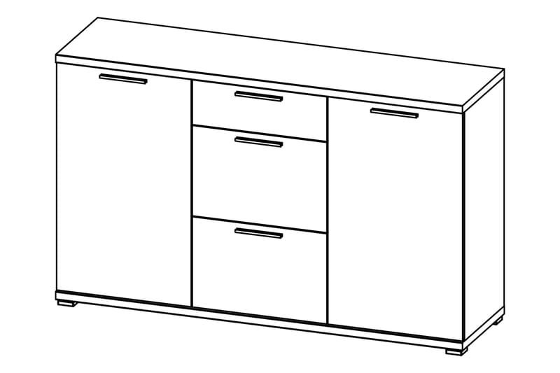 Warell Sideboard 144 cm - Eik - Oppbevaring - Oppbevaringsmøbler - Sideboard & skjenker