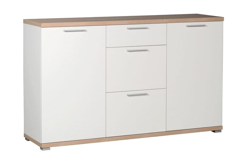 Warell Sideboard 144 cm - Eik/Hvit - Oppbevaring - Oppbevaringsmøbler - Sideboard & skjenk