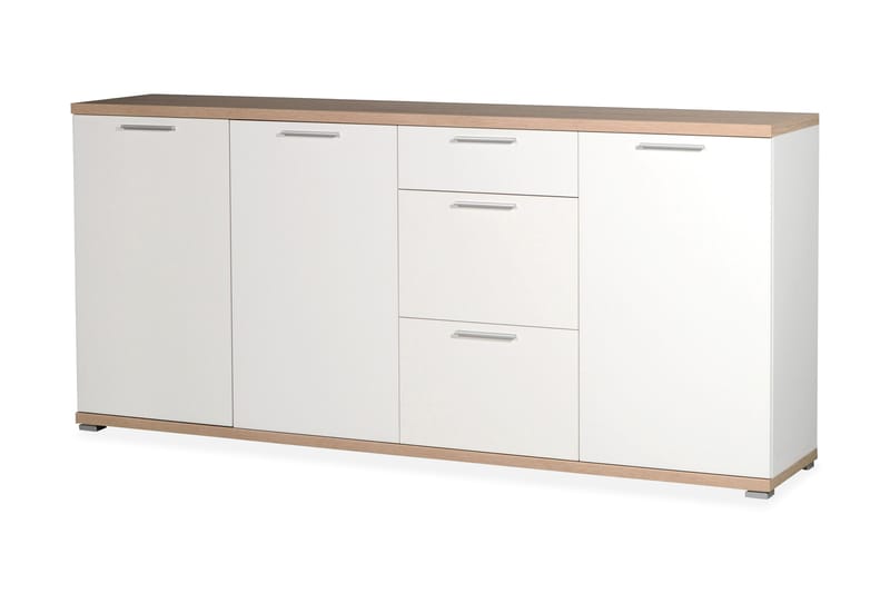 Warell Sideboard 192 cm - Eik/Hvit - Oppbevaring - Oppbevaringsmøbler - Sideboard & skjenk