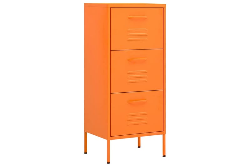 Oppbevaringsskap oransje 42,5x35x101,5 cm stål - Oransj - Oppbevaring - Skap - Oppbevaringsskap - Omkledningsskap