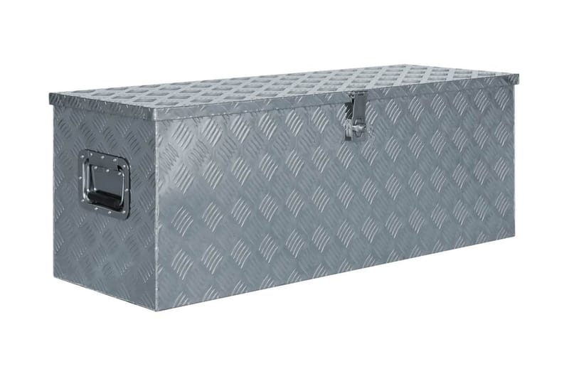 Aluminiumsboks 110,5x38,5x40 cm sølv - Oppbevaring - Skap - Oppbevaringsskap - Sikkerhetsskap - Deponeringsskap