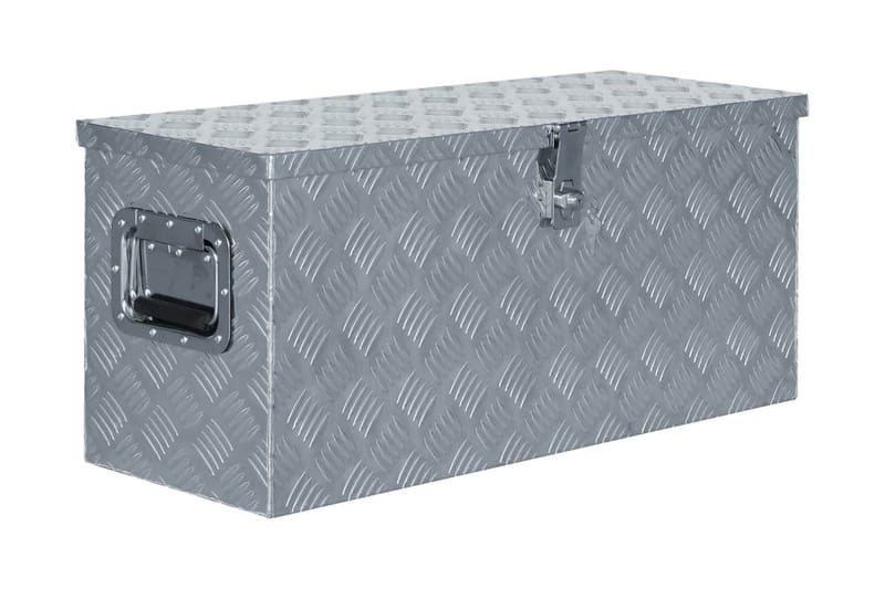 Aluminiumsboks 80x30x35 cm sølv - Oppbevaring - Skap - Oppbevaringsskap - Sikkerhetsskap - Deponeringsskap