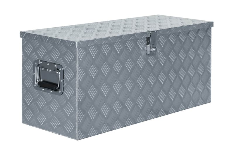 Aluminiumsboks 90,5x35x40 cm sølv - Oppbevaring - Skap - Oppbevaringsskap - Sikkerhetsskap - Deponeringsskap