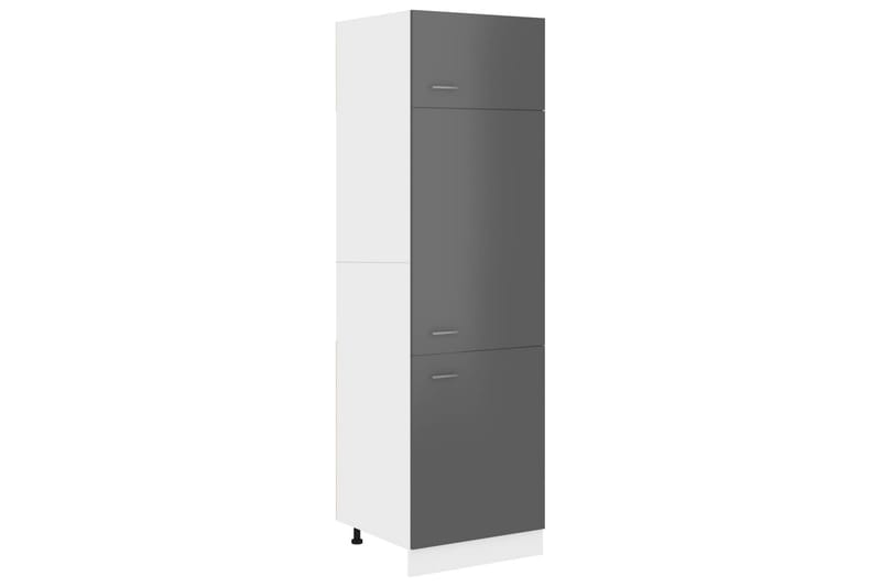 Kjøkkenskap høyskap grå 60x57x207 cm sponplate - Grå - Oppbevaring - Skap - Oppbevaringsskap