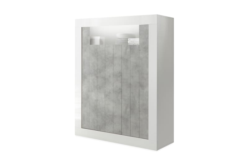 Urbino Skap 110 cm - Hvit / Grå - Oppbevaring - Skap - Oppbevaringsskap