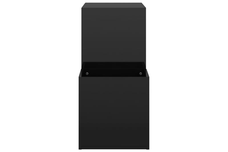 Skoskap for gang høyglans svart 105x35,5x70 cm sponplate - Svart - Oppbevaring - Skooppbevaring