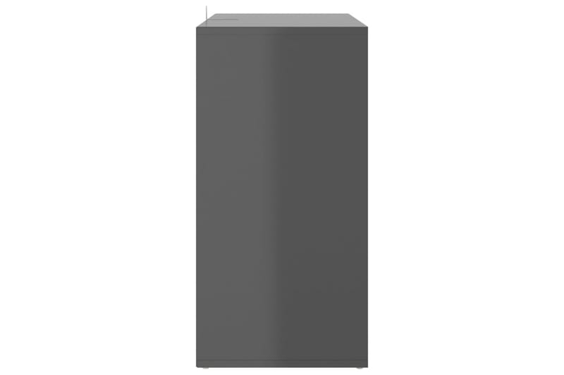 Skoskap høyglans grå 60x35x70 cm sponplate - Grå - Oppbevaring - Skooppbevaring