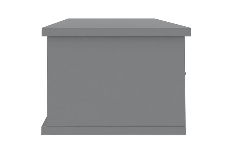 Veggskuff grå 90x26x18,5 cm sponplate - Grå - Oppbevaring - Vegghengt oppbevaring