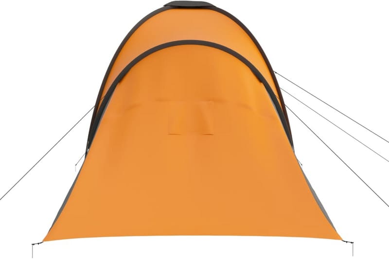 Campingtelt 6 personer grå og oransje - Grå - Sport & fritid - Camping & vandring - Telt