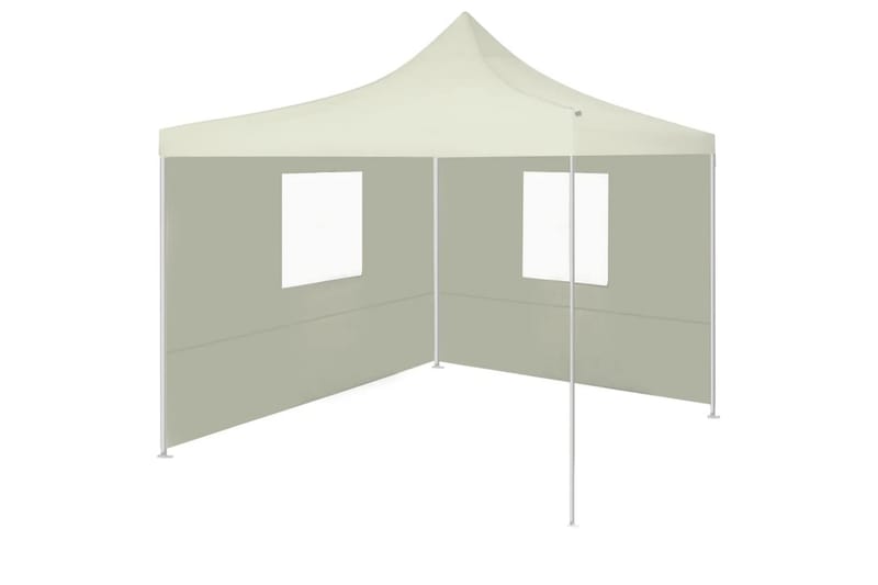 Sammenleggbart telt med 2 vegger 3x3 m kremhvit - Sport & fritid - Camping & vandring - Telt