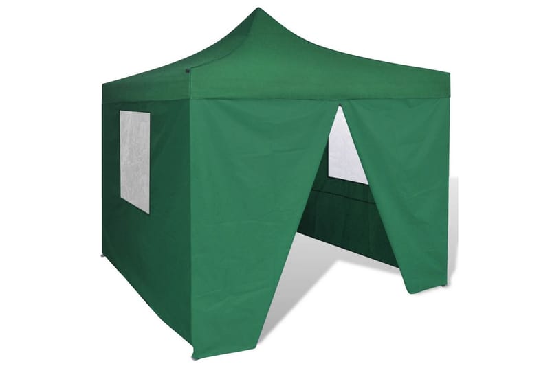 Sammenleggbart telt med 4 vegger 3 x 3 m grønn - Sport & fritid - Camping & vandring - Telt