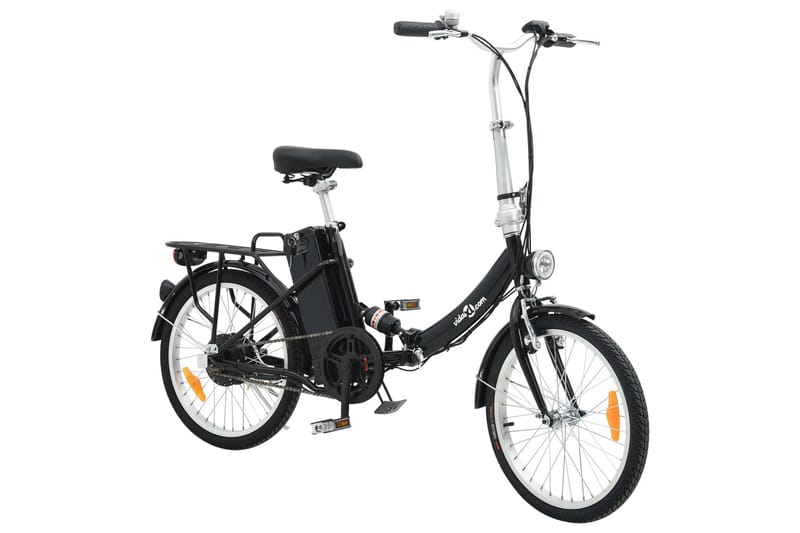 Sammenleggbar elsykkel med litiumionbatteri aluminiumslegeri - Svart - Sport & fritid - Friluftsliv - Sykler - El-sykkel