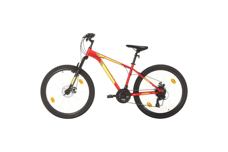 Terrengsykkel 21 trinn 27,5-tommers hjul 38 cm rød - Rød - Sport & fritid - Friluftsliv - Sykler - Mountainbike