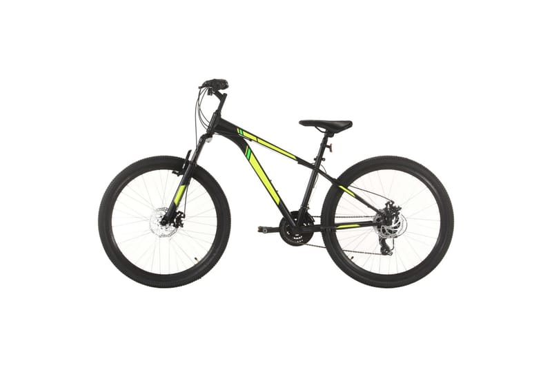 Terrengsykkel 21 trinn 27,5-tommers hjul 38 cm svart - Svart - Sport & fritid - Friluftsliv - Sykler - Mountainbike
