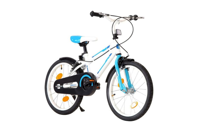 Barnesykkel 18 tommer blå og hvit - Blå - Sport & fritid - Friluftsliv - Sykler - Barnesykkel & juniorsykkel