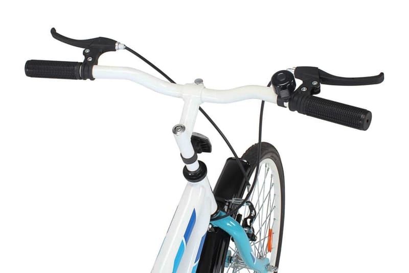 Barnesykkel 24 tommer blå & hvit - Sport & fritid - Friluftsliv - Sykler - Barnesykkel & juniorsykkel