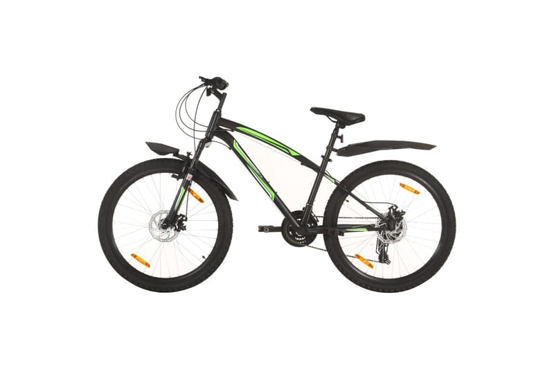 Terrengsykkel 21 trinn 26-tommers hjul 36 cm svart - Svart - Sport & fritid - Friluftsliv - Sykler - Mountain bike