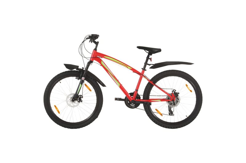 Terrengsykkel 21 trinn 26-tommers hjul 42 cm rød - Rød - Sport & fritid - Friluftsliv - Sykler - Mountain bike