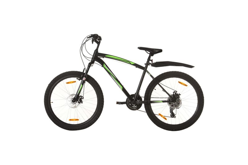 Terrengsykkel 21 trinn 26-tommers hjul 46 cm svart - Svart - Sport & fritid - Friluftsliv - Sykler - Mountain bike