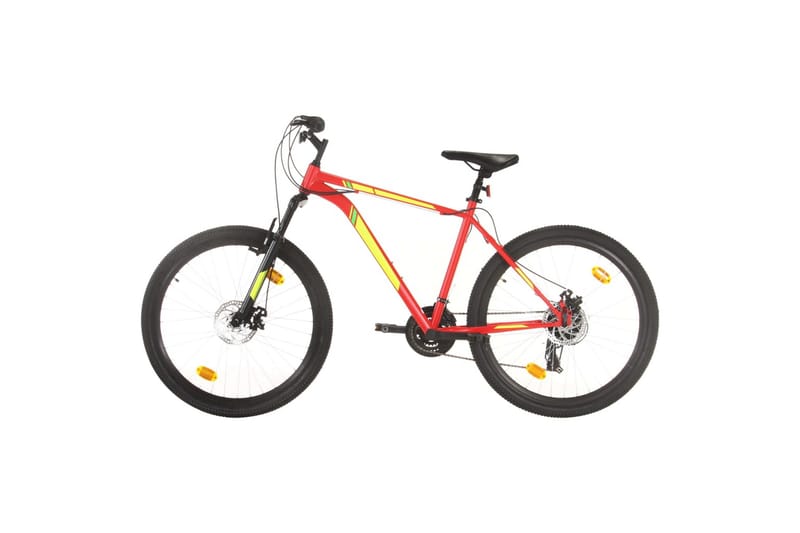 Terrengsykkel 21 trinn 27,5-tommers hjul 42 cm rød - Rød - Sport & fritid - Friluftsliv - Sykler - Mountain bike