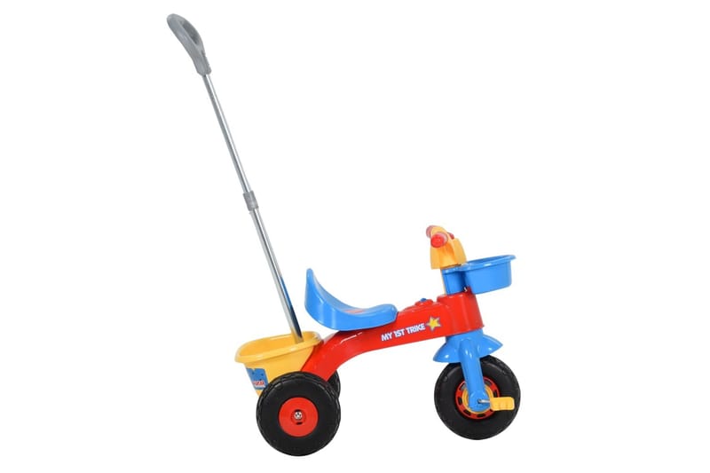 Trehjulssykkel for barn med håndtak flerfarget - Sport & fritid - Friluftsliv - Sykler - Trehjuling