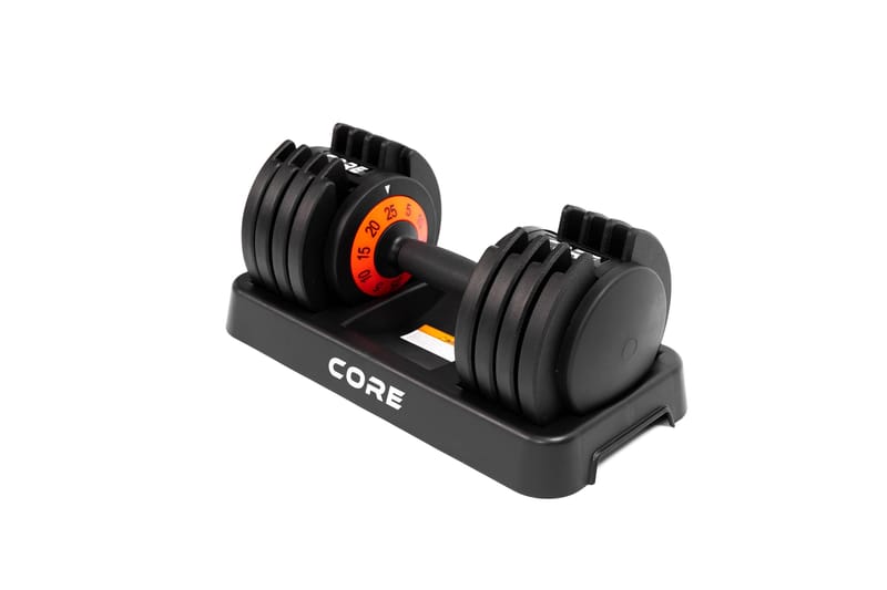 Core Justerbare Hantler 25 kg - Svart - Sport & fritid - Hjemmetrening - Vekter & vektstenger - Hantler & hantelstang