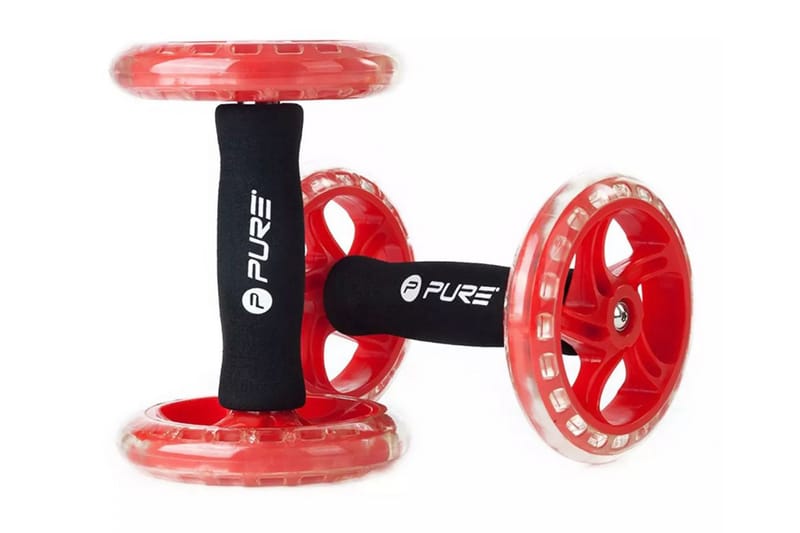 Pure2Improve Treningshjul for kjernemuskulatur 2 stk rød - Sport & fritid - Hjemmetrening - Vekter & vektstenger - Hantler & hantelstang