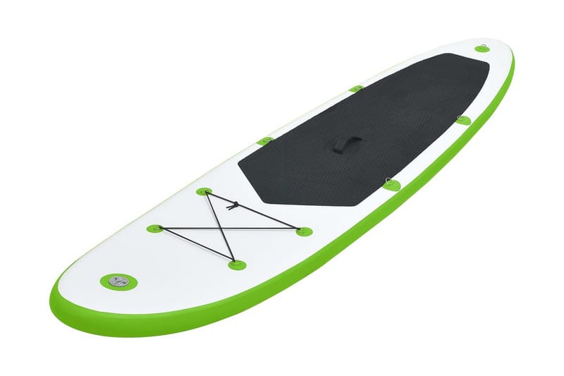 Oppblåsbart padlebrettsett grønn og hvit - grønn - Sport & fritid - Hjemmetrening - Treningsutstyr - Treningsgulv & puslematte