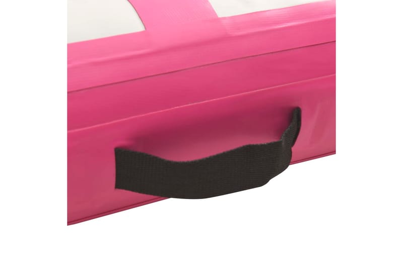Oppblåsbar gymnastikkmatte med pumpe 500x100x15 cm PVC rosa - Sport & fritid - Hjemmetrening - Treningsutstyr