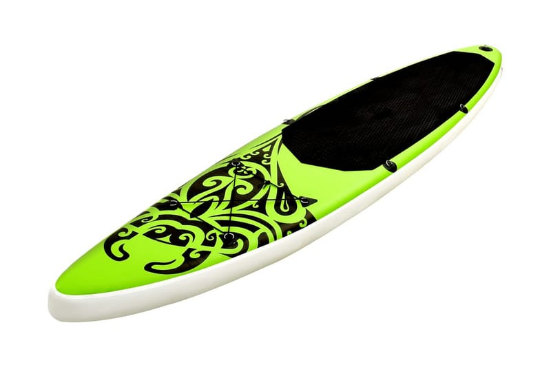 Oppblåsbart padlebrettsett 366x76x15 cm grønn - grønn - Sport & fritid - Hjemmetrening - Treningsutstyr