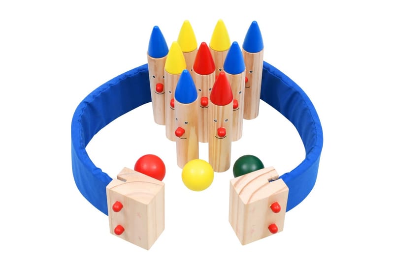 Bowlingspill flerfarget heltre furu - Sport & fritid - Lek & sport - Lekeredskap & utelek - Øvrige lekeapparater