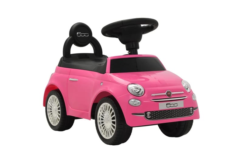Gåbil Fiat 500 rosa - Rosa - Sport & fritid - Lek & sport - Lekekjøretøy & hobbykjøretøy - Pedalbil