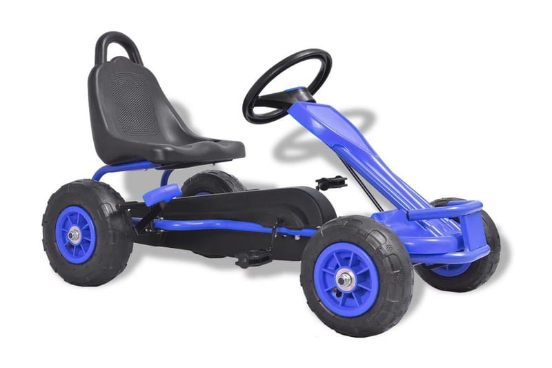 Pedal-go-kart med pneumatiske dekk blå - Sport & fritid - Lek & sport - Lekekjøretøy & hobbykjøretøy - Elbil for barn