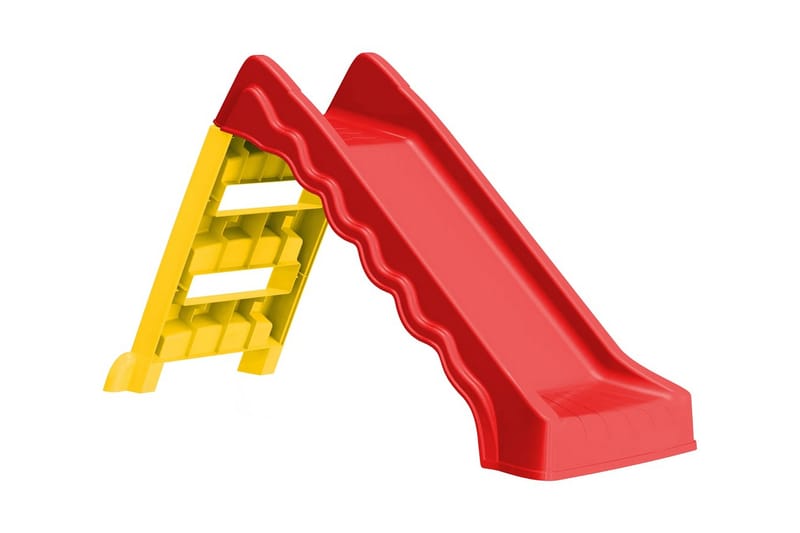 Sammenleggbar sklie for barn innendørs utendørs rød og gul - Flerfarget - Tekstiler - Tepper & Matter - Store tepper