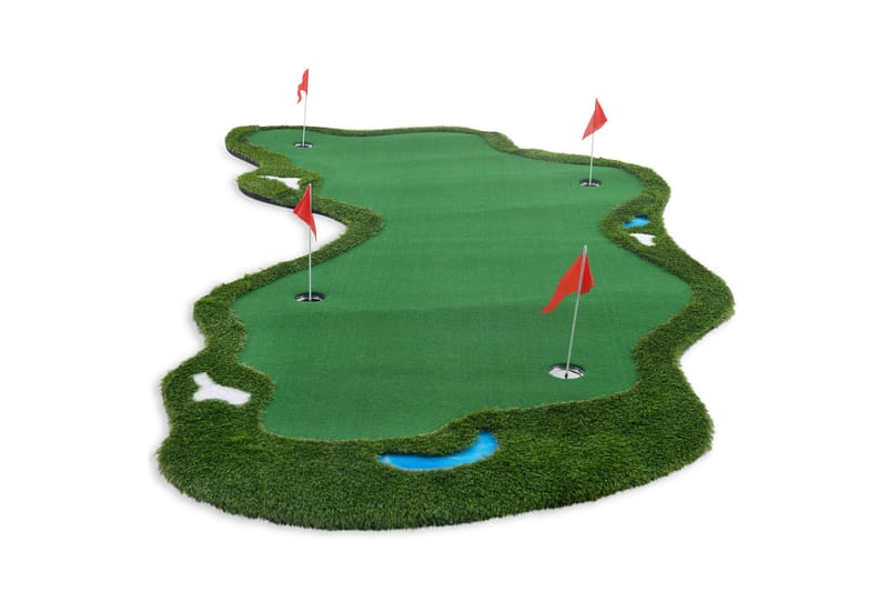 Golfmatte Pro Chipping-område og vannhinder 4x2m Grønn - Lyfco - Sport & fritid - Lek & sport - Sportsredskap & sportsutstyr - Golfutstyr