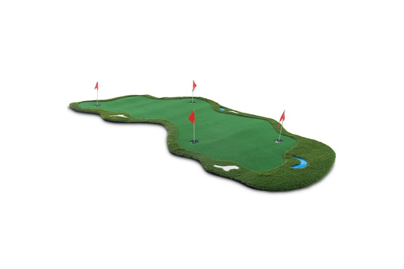 Golfmatte Pro Chipping-område og vannhinder 4x2m Grønn - Lyfco - Sport & fritid - Lek & sport - Sportsredskap & sportsutstyr - Golfutstyr
