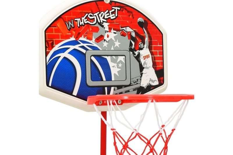 Basketballsett for barn justerbart 120 cm - Flerfarget - Sport & fritid - Lek & sport - Utendørs spill