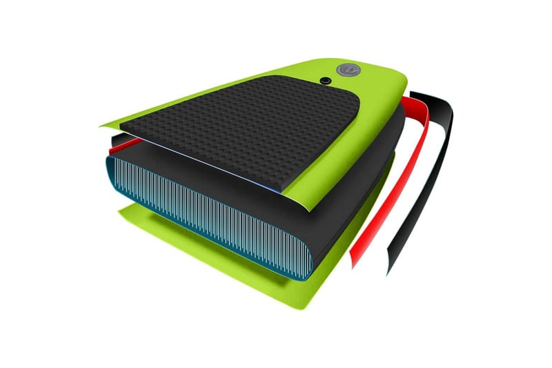 Oppblåsbart padlebrettsett grønn 330x76x10 cm - grønn - Sport & fritid - Lek & sport - Vannsport & vannlek
