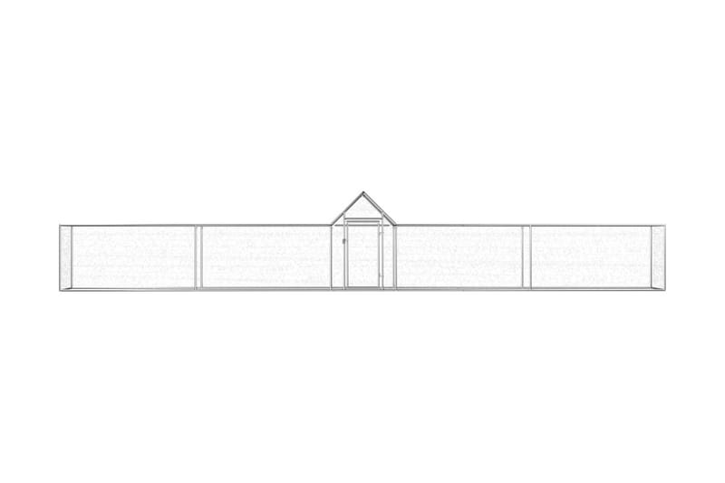 Hønsehus 9x1x1,5 m galvanisert stål - Hus & oppussing - Innsynsbeskyttelse & innhegning - Dyregård & dyrehus - Hønsegård