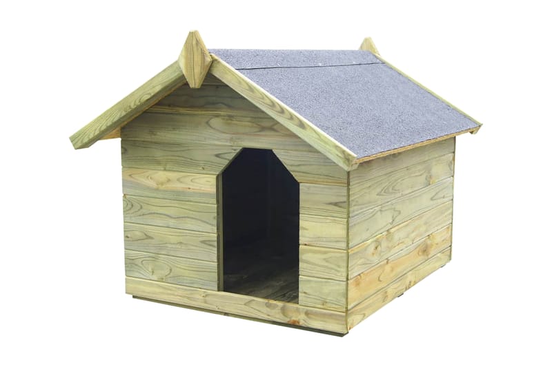 Hundehus for hage med tak som åpnes impregnert furu - Sport & fritid - Til dyrene - Hund - Hundemøbler - Hundehus & hundegård