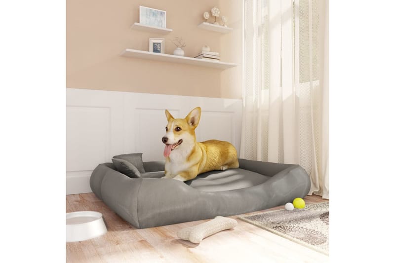 Hundesofa med puter grå 115x100x20 cm oxford-stoff - Grå - Sport & fritid - Til dyrene - Hund - Hundemøbler