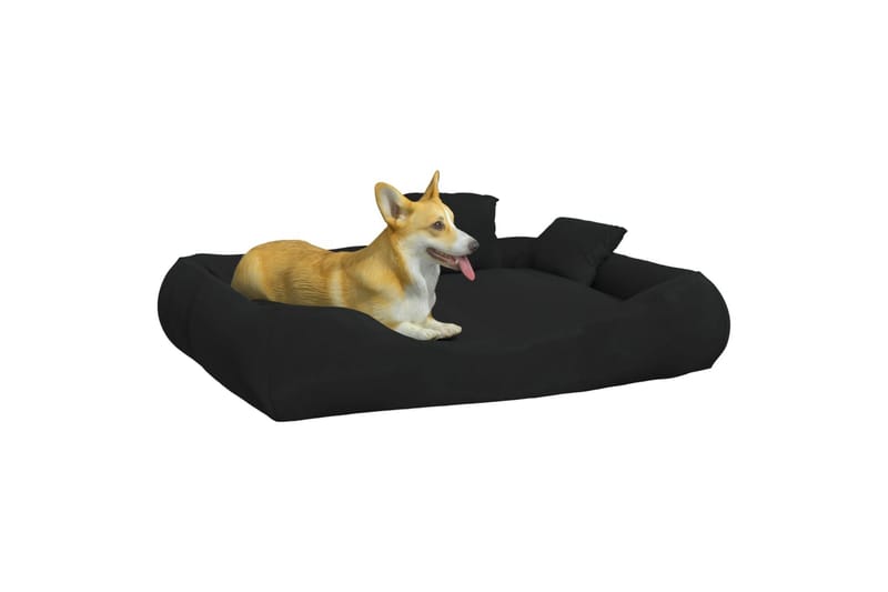 Hundesofa med puter svart 89x75x19 cm oxford-stoff - Svart - Sport & fritid - Til dyrene - Hund - Hundemøbler