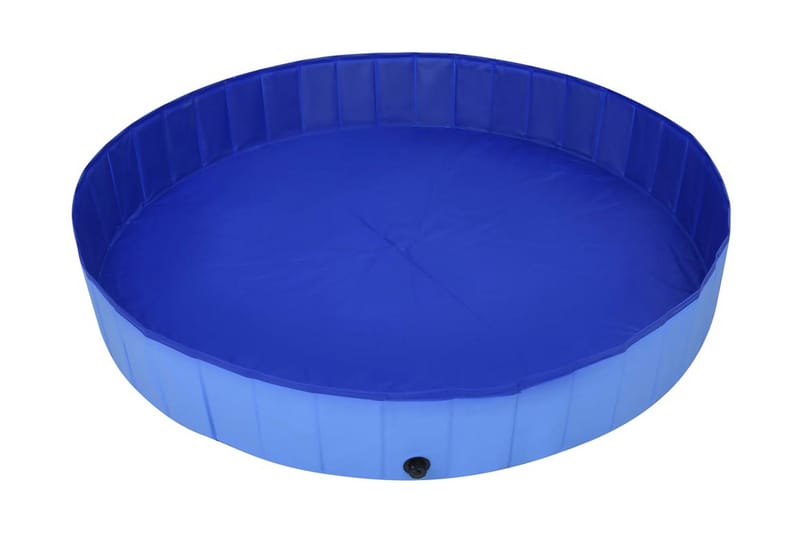 Sammenleggbart hundebasseng blå 200x30 cm PVC - Hagemøbler - Utegruppe - Spisegrupper hage