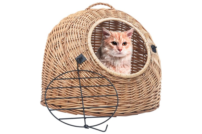 Kurvhule for katter 45x35x35 cm naturlig selje - Brun - Sport & fritid - Til dyrene - Katt - Kattebur & katteveske