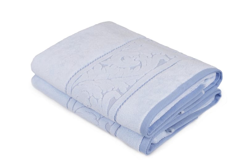 Ashburton Badehåndkle 2-pk - Blå - Tekstiler - Tekstiler baderom - Håndklær og badehåndkle - Strandhåndkle & strandbadelaken
