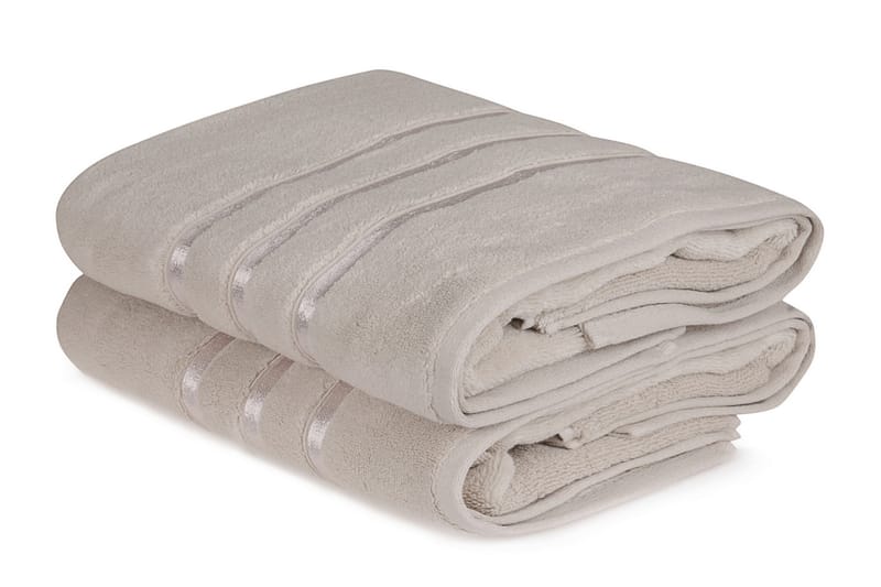 Ashburton Badehåndkle 2-pk - Lysebrun - Tekstiler - Tekstiler baderom - Håndklær og badehåndkle
