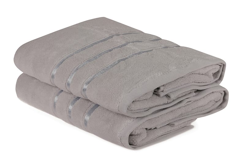 Ashburton Badehåndkle 2-pk - Lysegrå - Tekstiler - Tekstiler baderom - Håndklær og badehåndkle